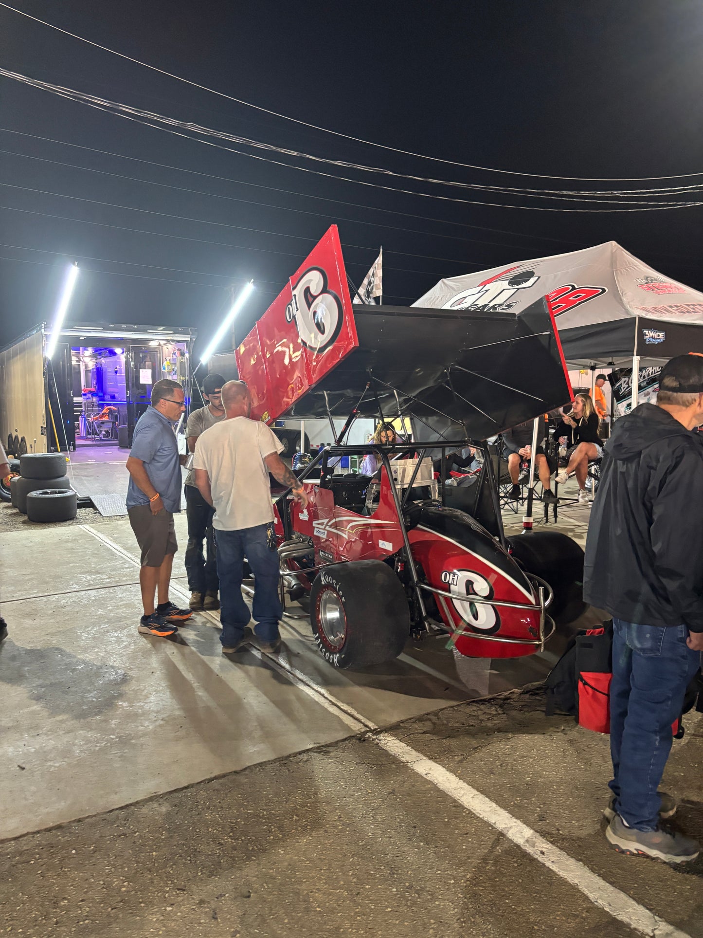 Winged Sprint Car with LED Pit Lights