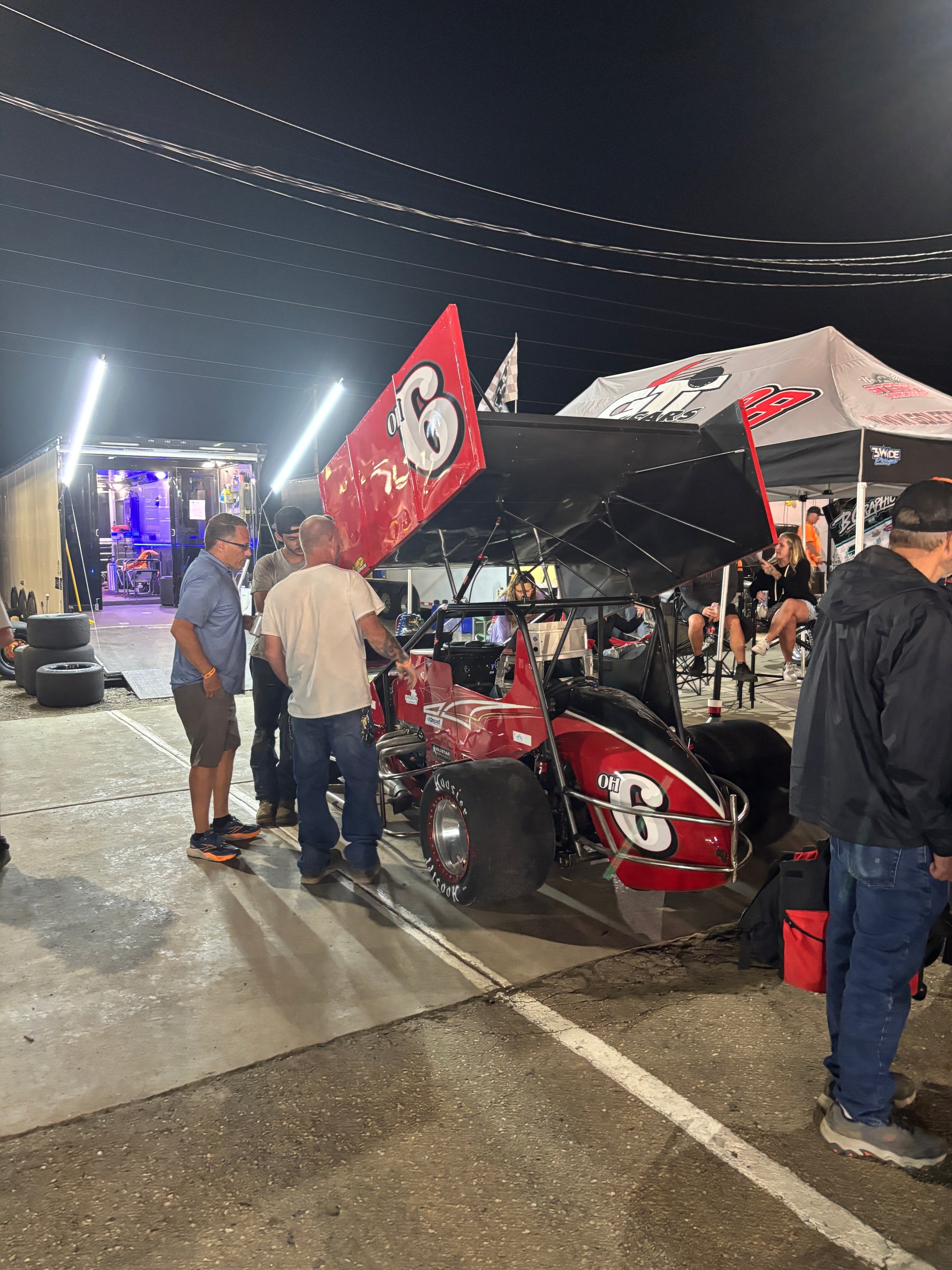Winged Sprint Car with LED Pit Lights